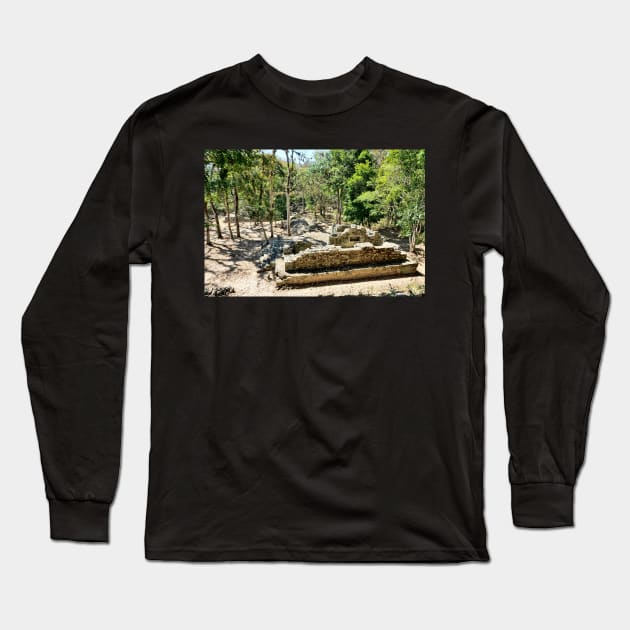 Honduras - Site archéologique de Copán Ruinas Long Sleeve T-Shirt by franck380